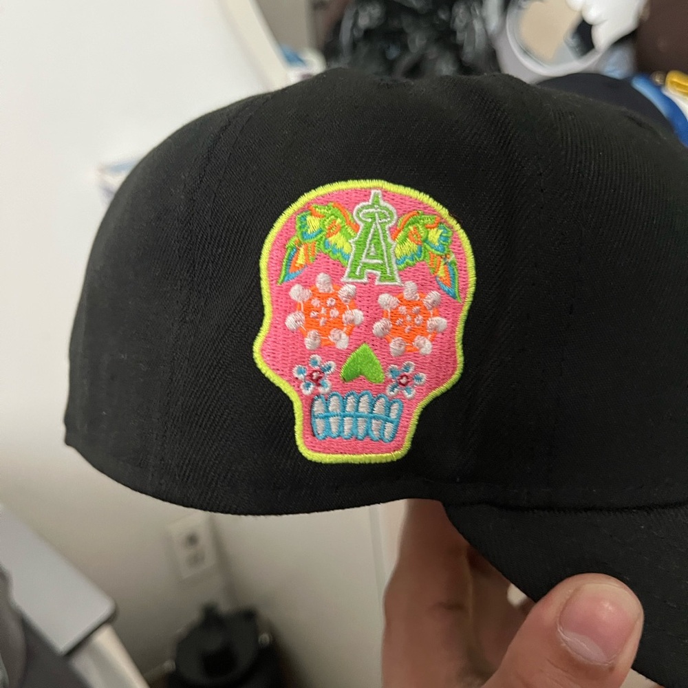 Anaheim Angels Fitted With Skull Patch - image 3